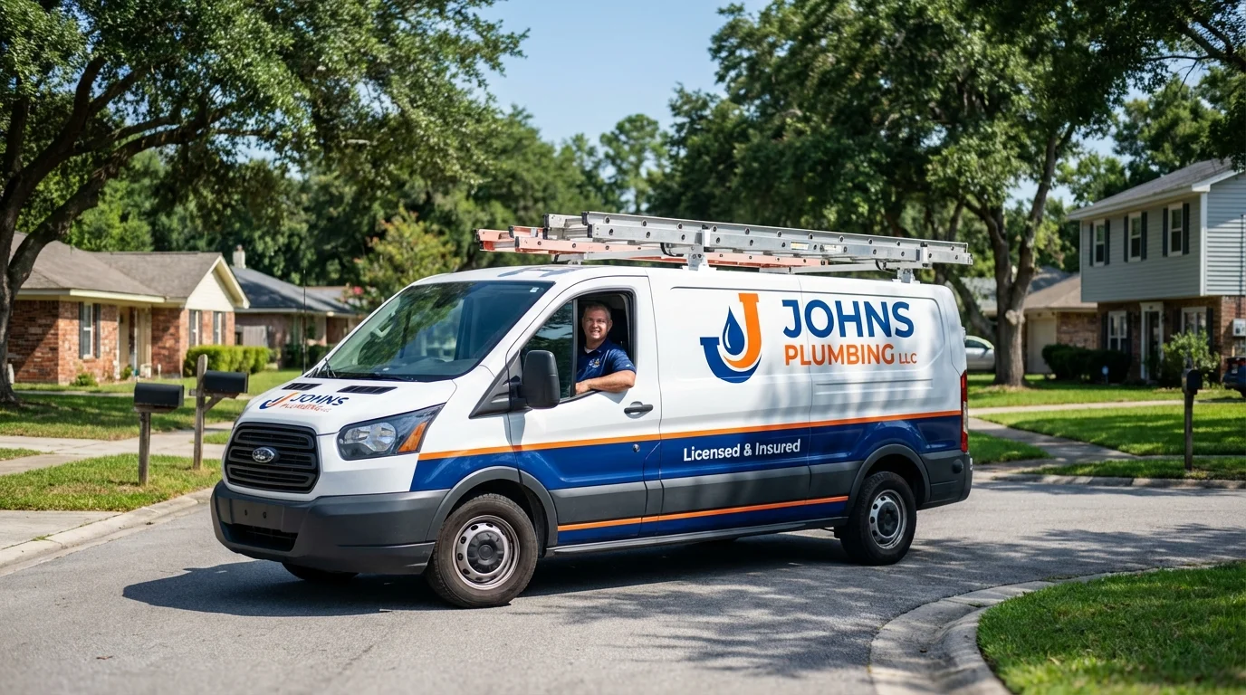 Johns Plumbing LLC service van in Fountain Hills, AZ