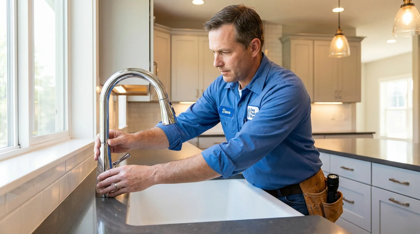 Kitchen faucet installation by Johns Plumbing LLC in Fountain Hills